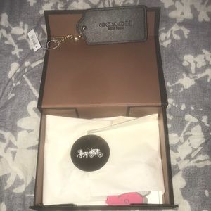 Coach Black Luggage Tag